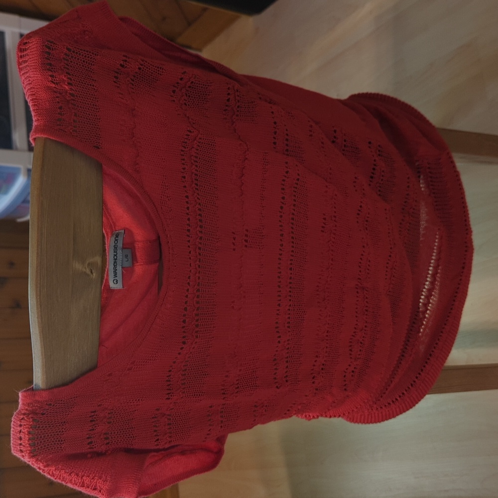 Warehouse One short sleeved sweater size Large